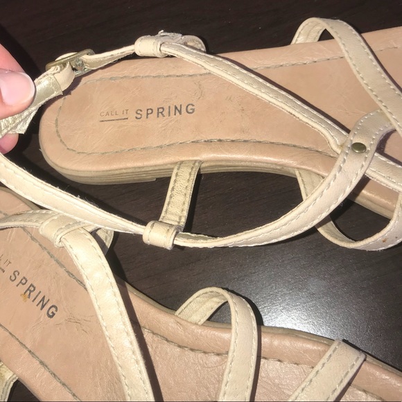 Call It Spring beige strappy sandal - Picture 4 of 4
